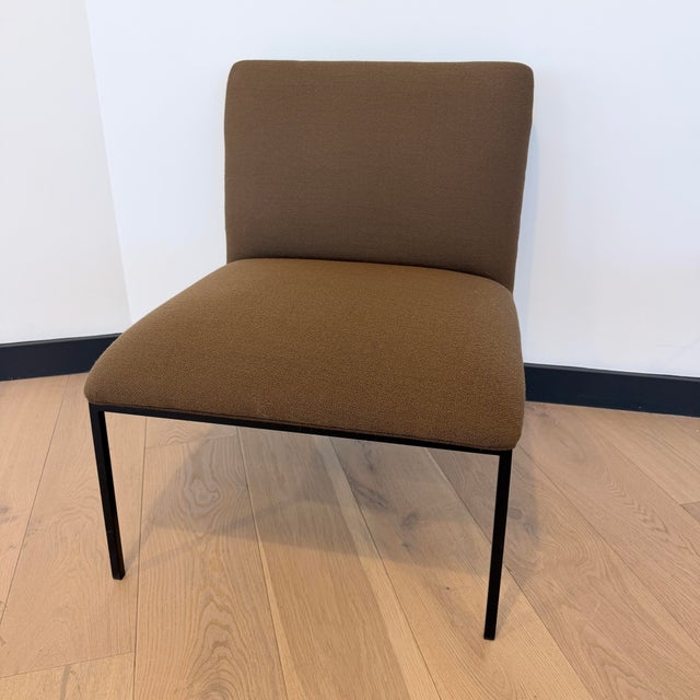 Set of two authentic Fogia Tondo lounge chairs, designed by Stefan Borselius. These chairs feature a sculptural, modern...