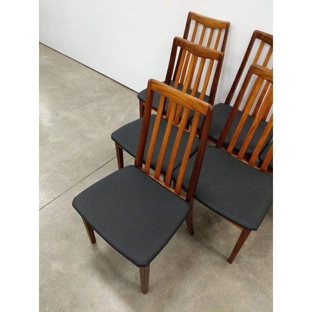 Wood Set of 6 Vintage Mid Century Modern Teak Dining Chairs by G Plan For Sale - Image 7 of 10