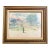 1930’s Original Impressionist Watercolor Painting Figure in Landscape Signed For Sale