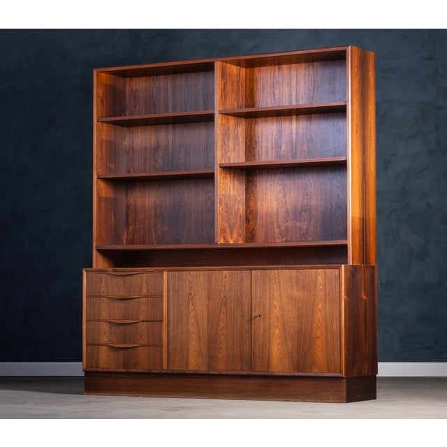 Mid-Century Modern Rosewood Wall Unit by Erling Torvits, 1960s For Sale - Image 3 of 11