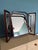 Brown Vintage Triptych Mirror with Adjustable Centre Mirror For Sale - Image 8 of 12