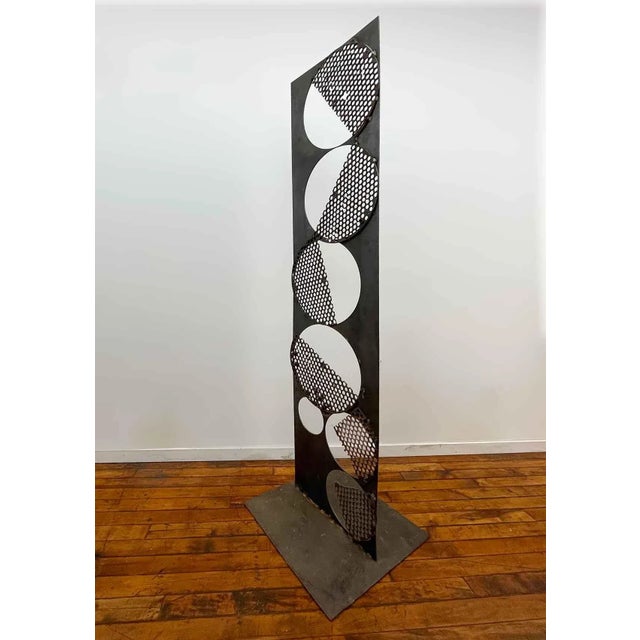 Late 20th Century Sculpture Vintage Steel and Iron For Sale - Image 5 of 6
