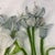French Beaded Flowers Pale Blue and White Iris For Sale - Image 11 of 12