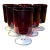 Cristal d'Arques Ruby Red Wine Glasses - Set of 6 For Sale