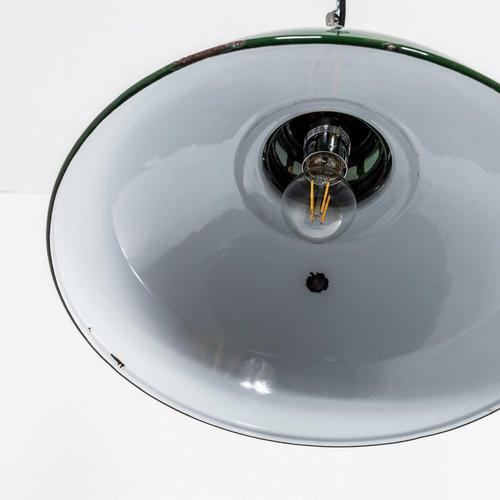 Enamelled Pendant Lamp from Thorlux, 1950s For Sale - Image 6 of 11