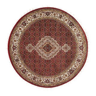 2020s Pasargad Tabriz Mahi Design Silk & Wool Rug For Sale