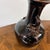 Antique Replica Chinese Dark Glaze Twin-Handle Floral Pottery Vase For Sale - Image 12 of 12