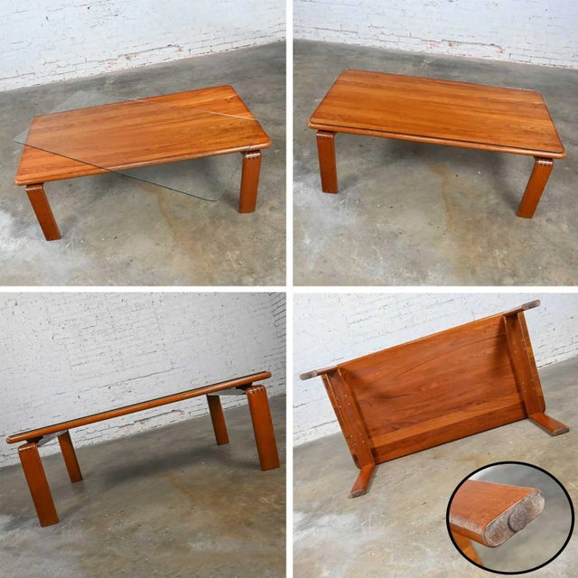 Vintage Scandinavian Modern Solid Teak Rectangular Coffee Table Style of Westnofa Norway For Sale - Image 11 of 13