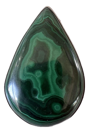 Vintage Sterling Silver Malachite Pendant