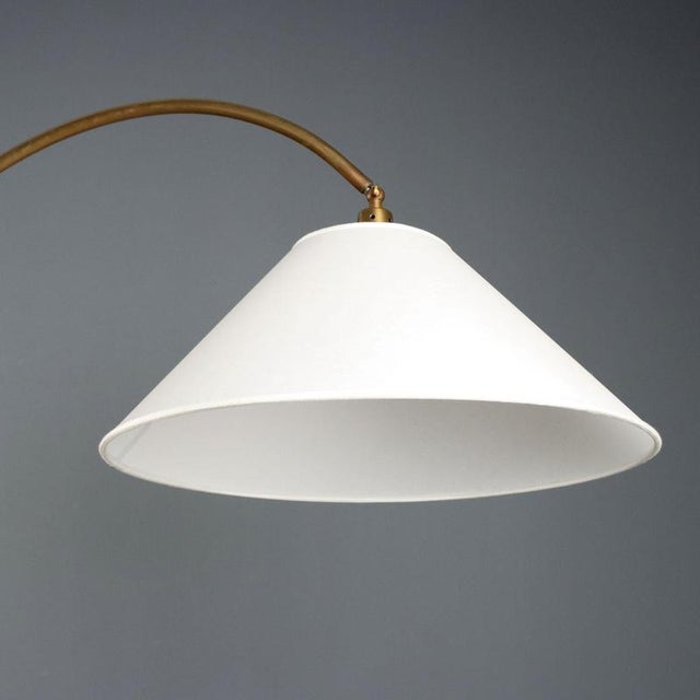 Mid 20th Century Brass Floor Lamp, 1950s For Sale - Image 5 of 10