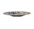 Ceramic Vintage Shirokiya Japan Blue & White Gilded Porcelain 13.75” Charger Plate. For Sale - Image 7 of 9