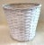 Nice vintage white wicker waste basket!