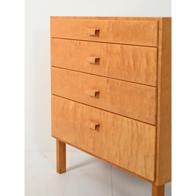 Vintage Scandinavian Birch Chest of Drawers, 1960s For Sale - Image 6 of 9