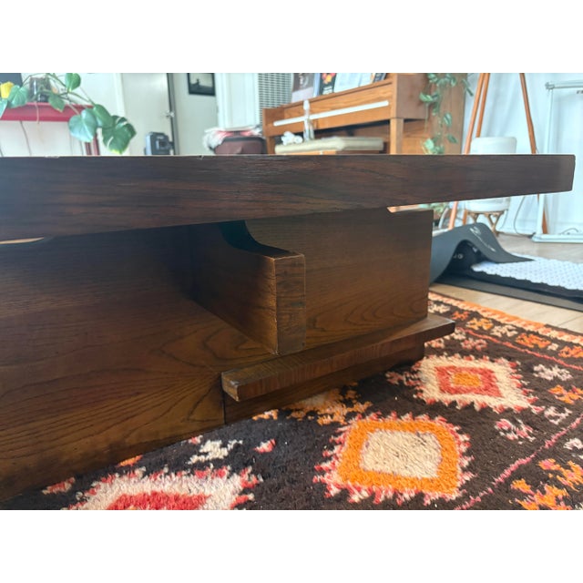 1970s Rare Lane Brutalist/MCM Coffee Table For Sale In Los Angeles - Image 6 of 7