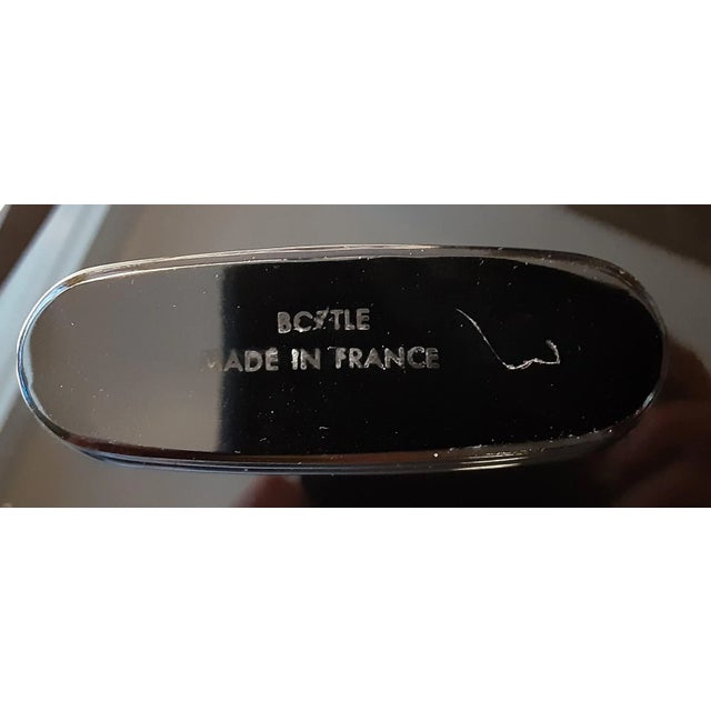 Art Deco 1930s Black Glass Perfume Bottle Nuit De Noel by Caron For Sale - Image 3 of 4