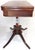 Late 1930s Vintage Lexington Chair Company Mahogany Veneer Lyre Flip-Top Game Table For Sale - Image 9 of 18