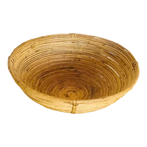 1970s Italian Rattan Bowl