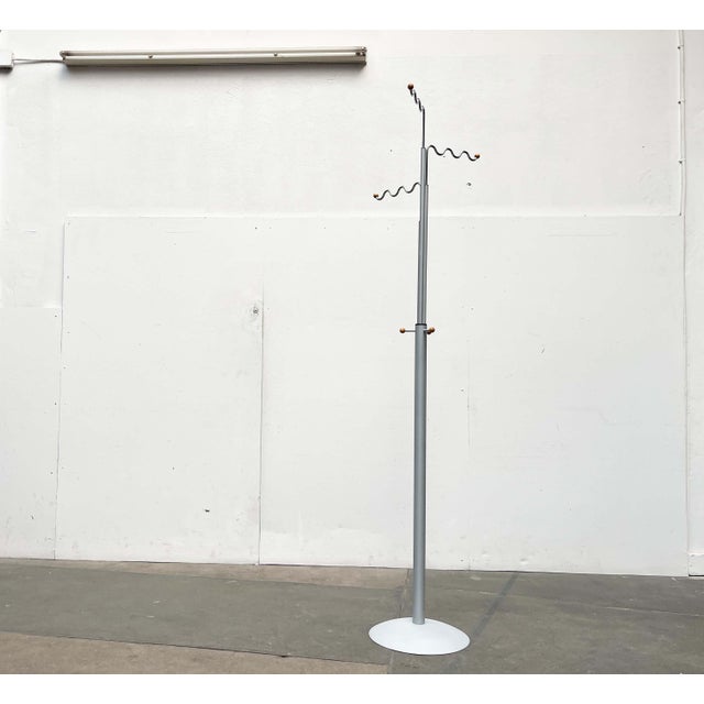 Postmodern German Gray Metal Coat Rack by Markus Börgens for D-Tec, 1980s For Sale - Image 13 of 18