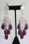 1990s 1990s Robert Sorrell Vintage Faux Diamond Amethyst Briolettes Chandelier Earrings - 2 Pieces For Sale - Image 5 of 8