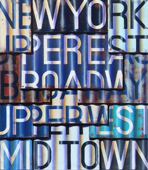 Original Photorealistic Oil and Enamel on Canvas Artwork by Ross Tamlin "Broadway"