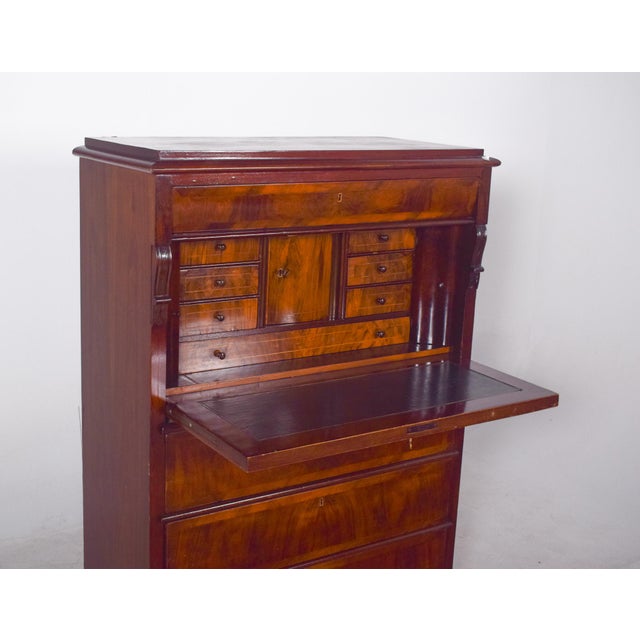 Antique Abattant Cabinet with Large Drawers, 1890s For Sale - Image 18 of 18