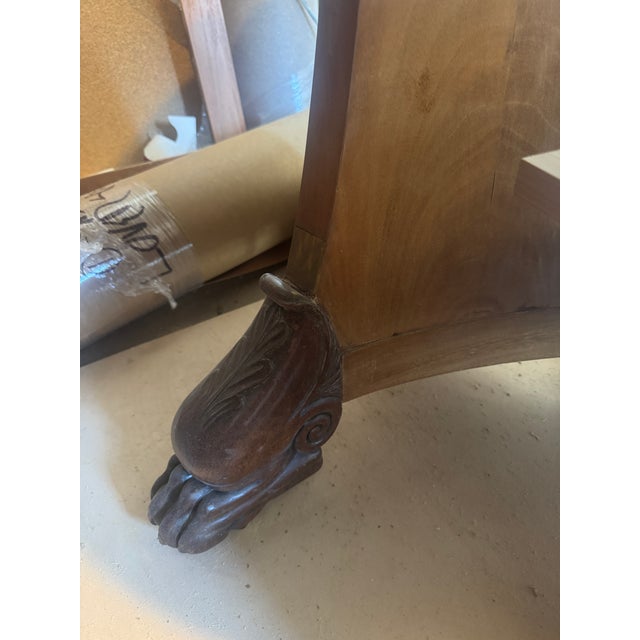 19c Restoration Period French Empire Center Table W Marble Top For Sale - Image 17 of 17
