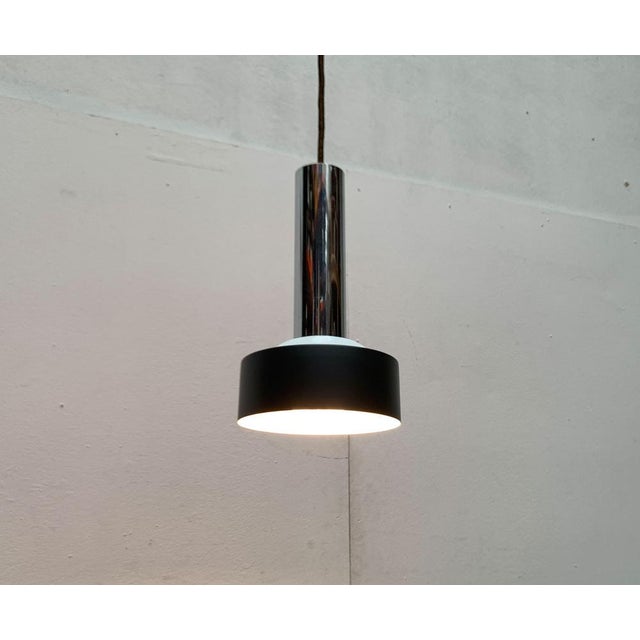 Mid-Century Space Age German Minimalist Pendant Lamps from Kaiser Leuchten, 1960s, Set of 4 For Sale - Image 9 of 18