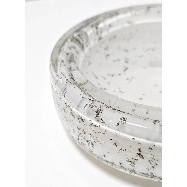In this listing you will find a gorgeous Mid Century Modern White Bubble Murano glass ashtray. The miniature bubbles are...