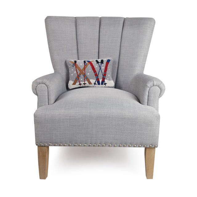 100% wool hooked throw pillow / accent pillow. Cotton/Velvet Blend backing. Includes 100% polyester insert with zipper...