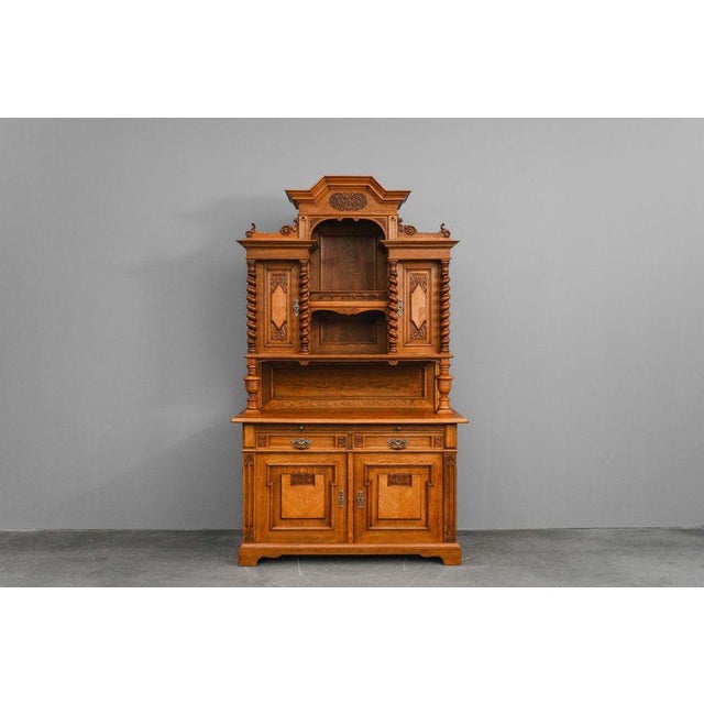 Item: Buffet Cabinet Period & Style: Gründerzeit - Late 19th century - some Art Nouveau elements Features - Impressive...