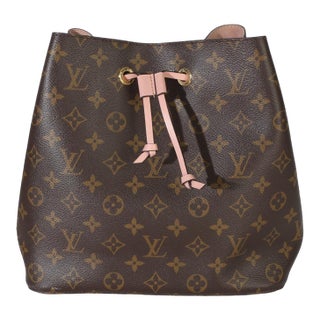 Rose Poudre Monogram Canvas NeoNoe MM For Sale