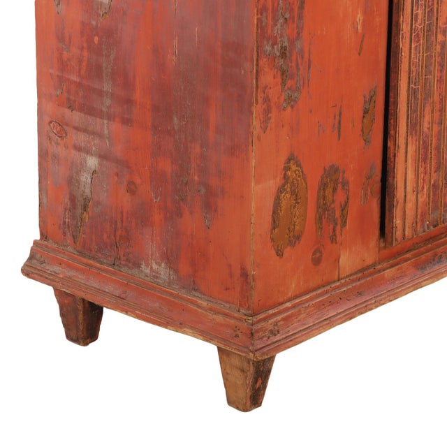 Swedish Provincial Painted Armoire / Cupboard, Late 19th C. For Sale - Image 4 of 8
