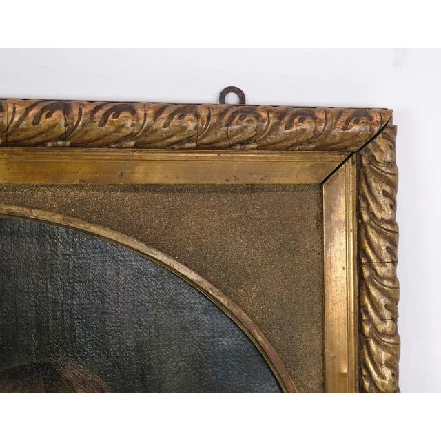 Motif of Two Children, 1860s, Oil on Canvas For Sale - Image 4 of 9