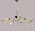 Mid-Century Modern 5-Arm Tulip Chandelier, 50s 60s Sputnik Design Brass Accents For Sale - Image 6 of 12