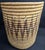Late 20th Century Large Hand Woven African Coil Basket With Earth Tone Geometric Pattern For Sale In Portland, ME - Image 6 of 9