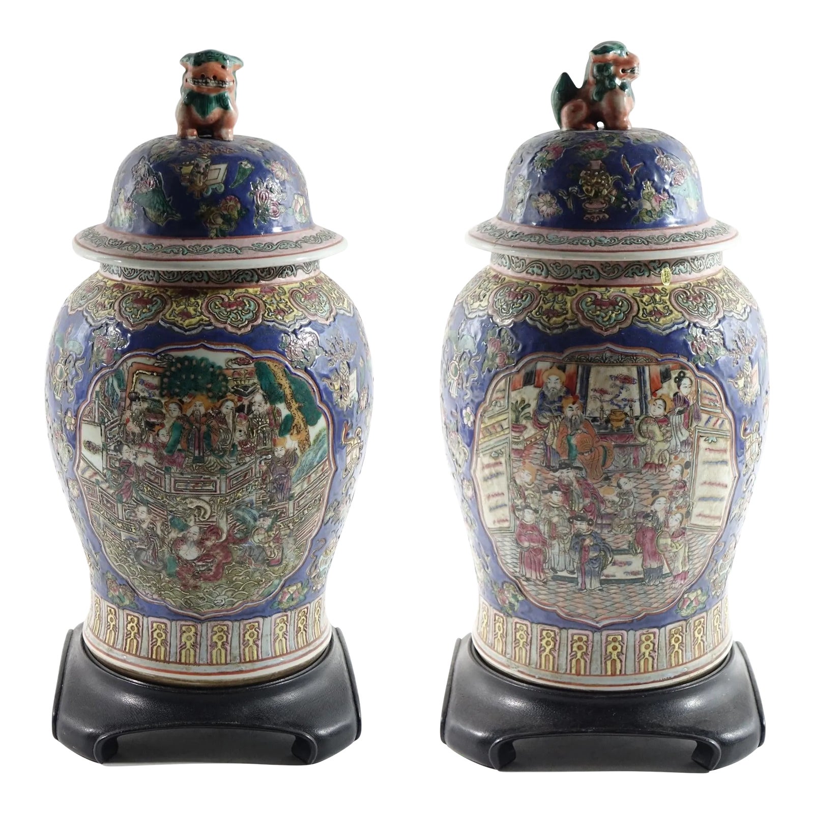 Antique Chinese Porcelain Urns A Pair Chairish