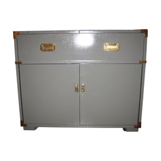 Vintage Lane Campaign Bar Cart For Sale