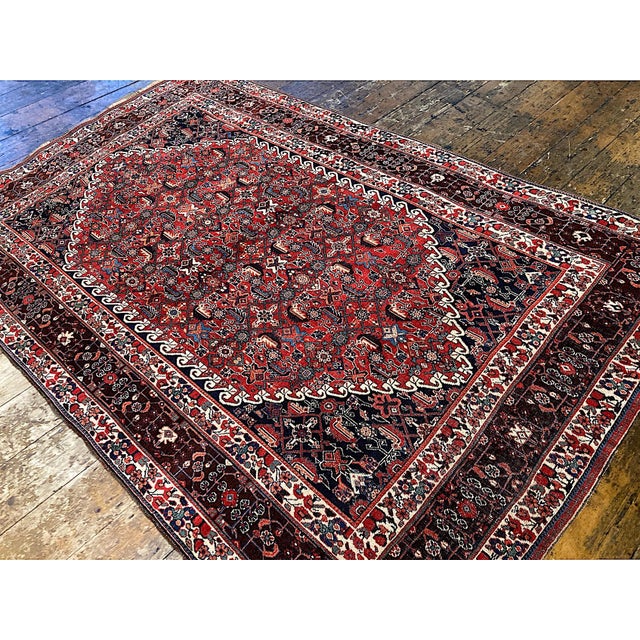 Antique Qashqai Rug, 1890s For Sale - Image 6 of 18
