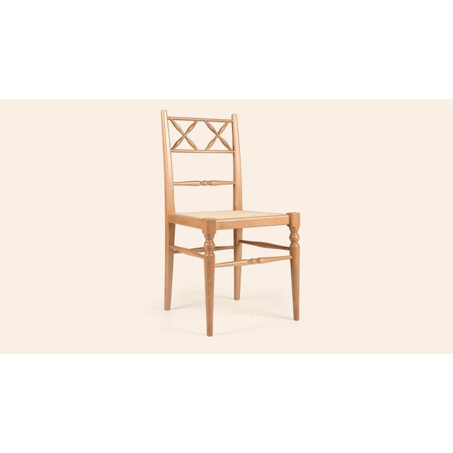 Contemporary Natural Chiara Dining Chairs by Ceraudo, Set of 2 For Sale - Image 3 of 8