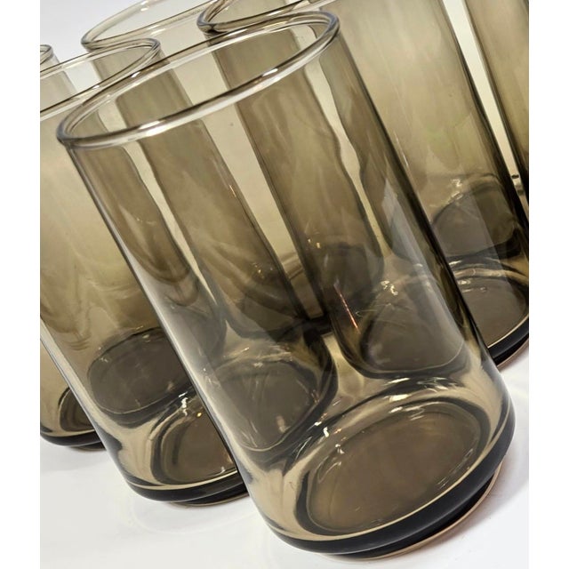 Tawny Mid-Century Tumblers- Set of 8 For Sale - Image 9 of 12