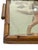 Metal Vintage Two Handle Tray Folk Art Hammered Copper Hunting Dog in Bamboo and Glass Frame For Sale - Image 7 of 14