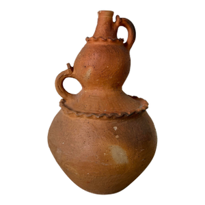 Large Vintage Organic Handmade Terracotta Vase