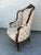 French Louis XV style walnut wingback Bergere chair, early 20th century. Large and well-proportioned finely carved walnut...