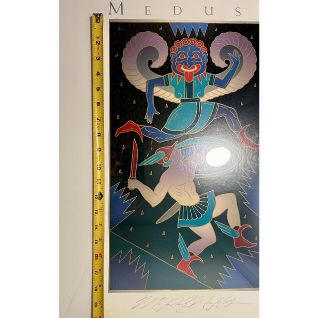 1980s 1985 Medusa Screenprint Signed Poster by McRay Magleby For Sale - Image 5 of 9