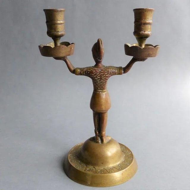 Empire French Bronze Candleholders, 1800s, Set of 2 For Sale - Image 5 of 11
