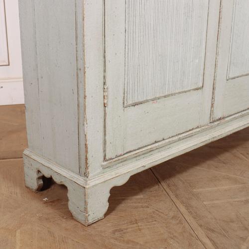 Brown French Painted Linen Cupboard For Sale - Image 8 of 10