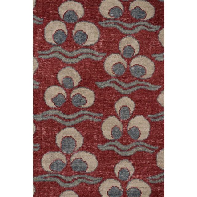 Rug & Kilim's Distressed Rug, Brick Red With Chintamani Patterns For Sale In New York - Image 6 of 10