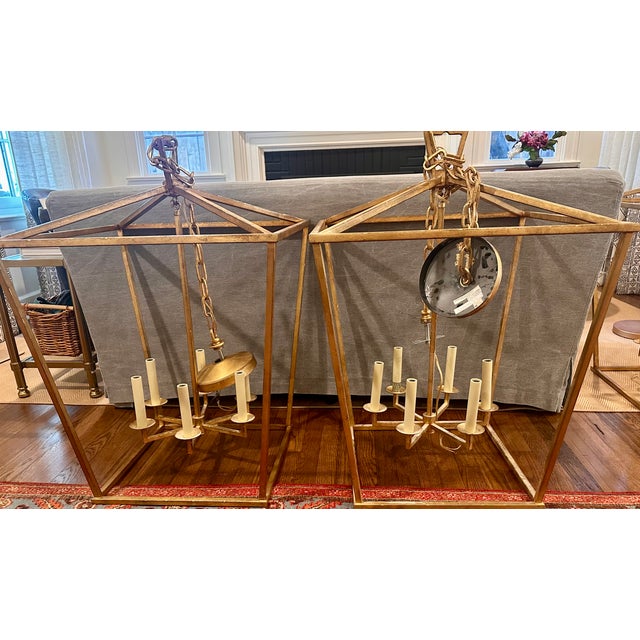 Metal Visual Comfort Signature Darlana Large Lanterns, 3 (Three Available) – Chc2176 For Sale - Image 7 of 9