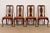 An outstanding set of four Queen Anne or Georgian style side chairs or dining chairs By Henredon USA, Circa 1980s Solid...