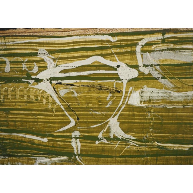 Jean -Pierre Vielfaure, Palmes de vent, 20th-Century, Oil on Canvas For Sale - Image 6 of 8